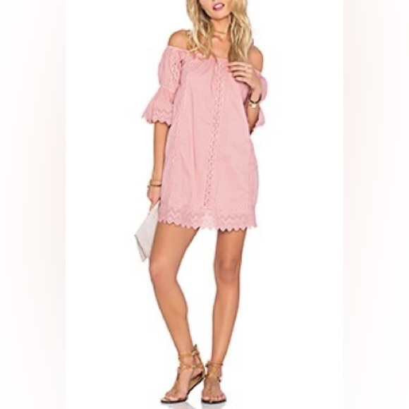 x REVOLVE Isabella Dress Tularosa Color: Blush Size: L Brand New NWOT - Picture 1 of 9